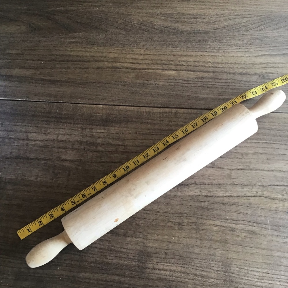 Vintage Solid Wood Baker Rolling Pin (24”)